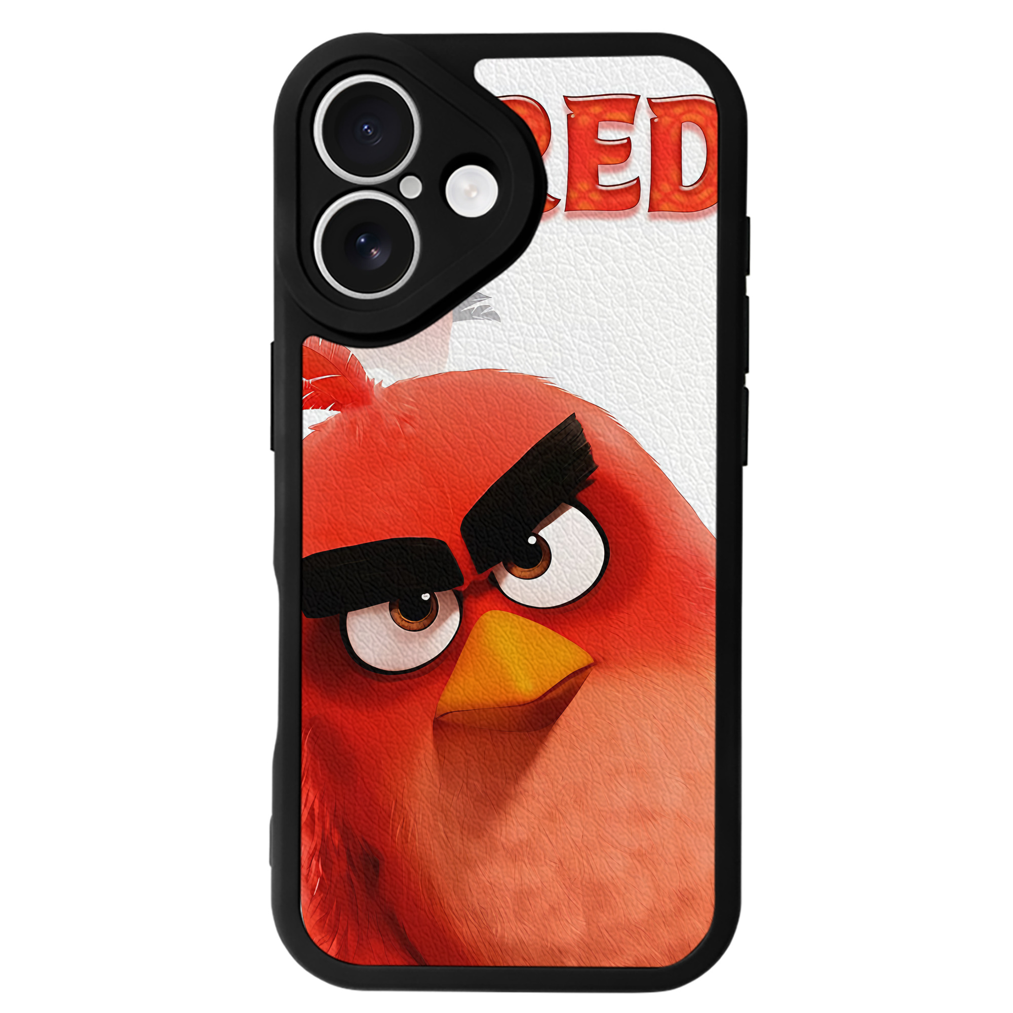 （画像用） Angry Birds アングリーバード 【iPhone 16シリーズ対応】シリコンスマホケース（レザー調） 材質：シリコン